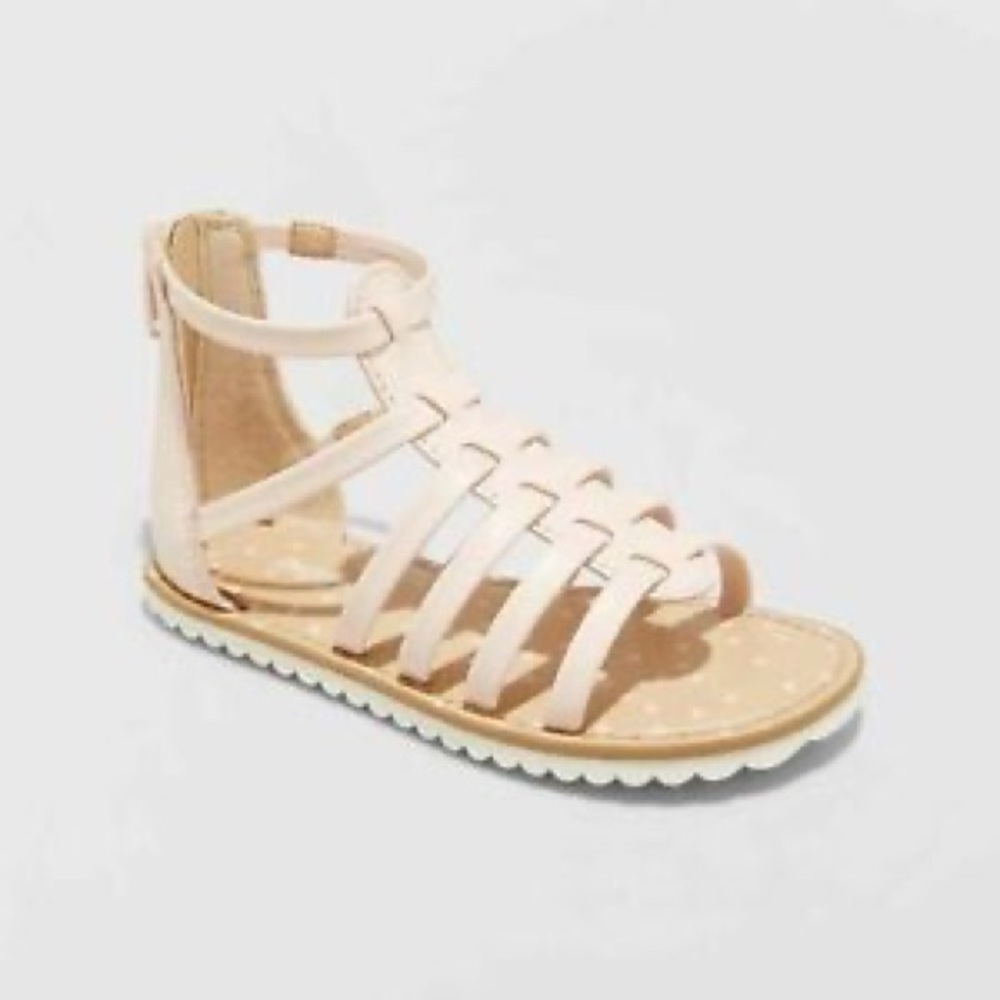 Cat & Jack Toddler Girls Farrah Gladiator Sandals Blush Size 8